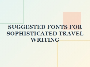 Serene Serifs and Elegant Sans